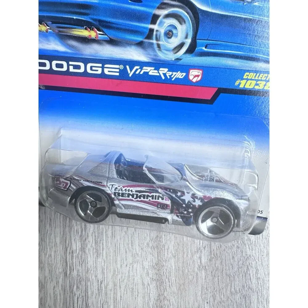1998 Hot Wheels Collector No #1038 DODGE VIPER RT/10 Silver w/3 Spoke H62
